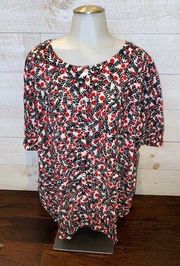 WOMAN WITHIN Women’s Plus Size Floral Print Elbow Length Cardigan Size 24 NEW