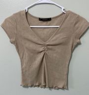 Brown Hearts Top