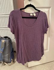 Purple Short Sleeve Top