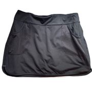 Calia by Carrie Underwood Black Skort Lace Detail Pockets Pickleball Golf Tennis