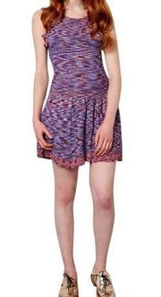 Maje Mandala marled ruffle mini dress