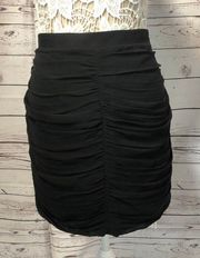 Broadway & Broome black silk mini skirt size 8