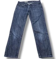 Adriano Goldschmied The Legging Crop Super Skinny Crop Jeans Size 27R 28x24 Blue 