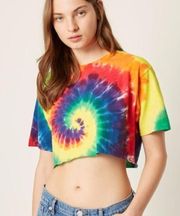 NWT French Connection TIE-DYE PRIDE CROP TOP