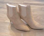 New  tan neutral heeled stiletto boots size 11