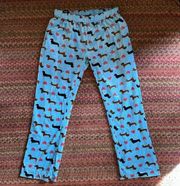 ASHFORD & BROOKS WIENER DOG DACHSHUND HEART PRINT PJ PANTS