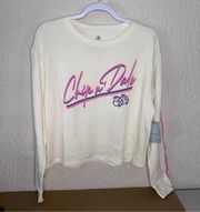 Disney NWT  CHIP & DALE Long Sleeve Top Size Large