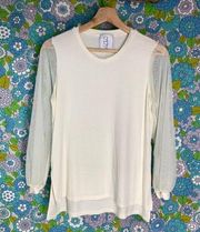 SLSF The Audrey Top in Ivory Size:M