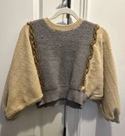  Pants Store / Grey and Tan Knit Sweater