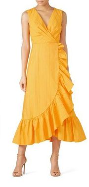 RTR 
Sachin & Babi Mango Holly Dress Sz 18 Marigold Pinstripe Sleeveless MIDI