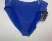 NWT No Boundries Bikini Bottoms XL 15-17 Cobalt Blue High Waist Full Coverage