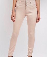 Tinseltown Triple Stack High Rise Skinny Jeans Pale Pink Size 3