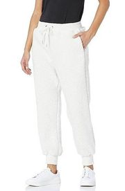 BLANKNYC Faux Sherpa Drawstring Jogger White Medium