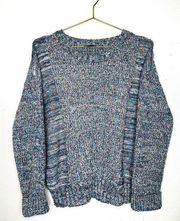 Rails knit Elsa multi color fleck Blue Sweater