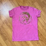 Diesel Vintage Pink Graphic Tee