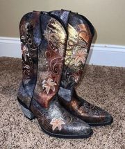 Crush by Durango Women's Rhinestone Embroidered Western Boot Size 7M