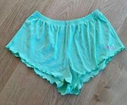 White Fox Boutique - Ribbed Sleep Shorts in Green