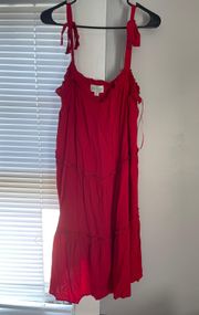 Red Tiered Dress