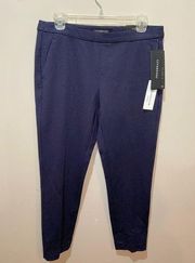 NWT Stitch Fix Liverpool Navy Pin Dot Tyler Straight Leg Pant sz 6