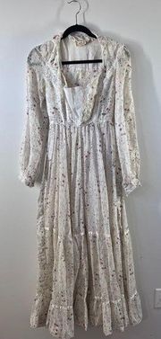 Vintage 1970’s gunne sax cottagecore wedding dress prairie dainty floral