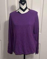 J. MCLAUGHLIN Purple Crew Neck Sweater