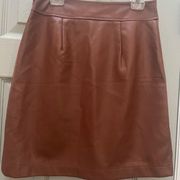 Loft leather look 00P skirt