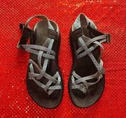 CHACO UNISEX BLUE STRAPS WITH TOE HOLE SIZE 7W