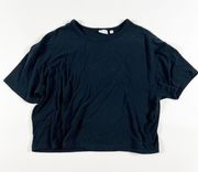 Wilfred Free Aritzia Lounge Crew Neck Short Sleeve Ultra Soft Tee Shirt Black S