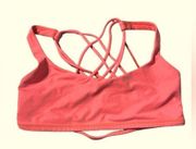 lululemon free to be wild bra pink size 8