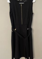 Black Fit and Flair Sleeveless Dress Size 6 Small/Medium