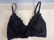 black shell bralette