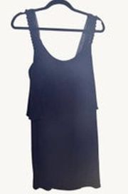 Maeve Anthropologie Black Sleeveless Classic Minimalist Mini Dress Size 10