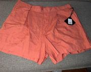 AVA & VIV Linen Blend Light Weight Shorts Size 1X