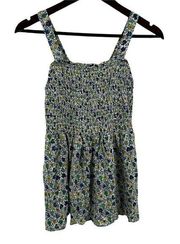 Ava Christine Floral Smocked Tank Size Small