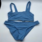 Becca Blue Bandeau Style Bikini Size M