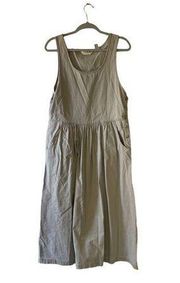 Ll bean vintage twill overall dress size 12