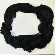 Silky black scarf