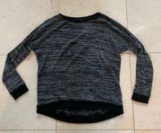 OLIVACEOUS NWOT $75 Pleather Knit Sweater Sz Small