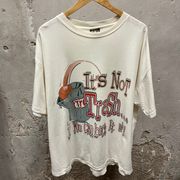 TSI Vintage 1990s Single Stitch It’s Not Trash If You Can Back It Up Sport Tee