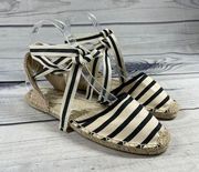 Soludos Classic Stripe Espadrille Sandal Size 7.5