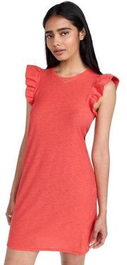 Nation LTD Red Elliot Ruffle Dress