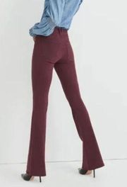 NWT Veronica Beard Beverly High Rise Skinny Flare Merlot 32