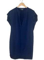 Vince Coastal Blue Popover Mini Dress