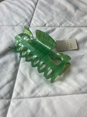 Green Jumbo Claw Clip-