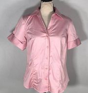 Van Heusen Pink Button Down Shirt Women's Size Medium NWOT