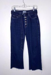 Forever 21 Cropped Bootcut High Waist Jeans
