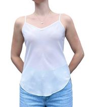 Ann Taylor 100% Silk White Slip Cami Top XS