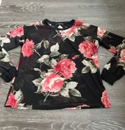 Floral Mesh Top