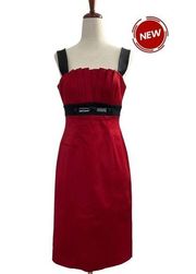 Jones New York  Size 4 Dress Red NWT Party Dress #J1