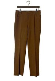 Akris straight legs pants brown sz 8